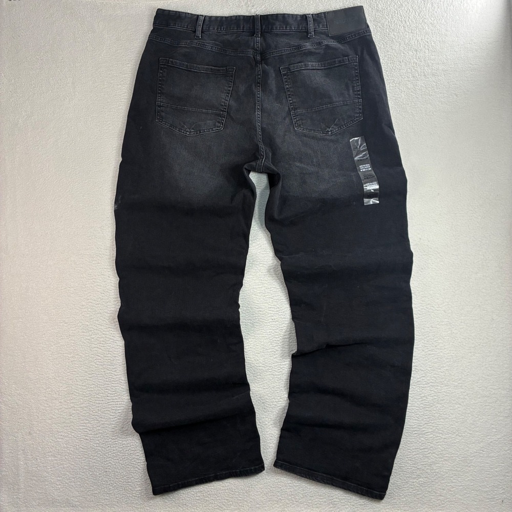 Nautica Baggy Jeans Men 38x34 Black Loose Relaxed Straight Casual Stretch NWT - Picture 2 of 8